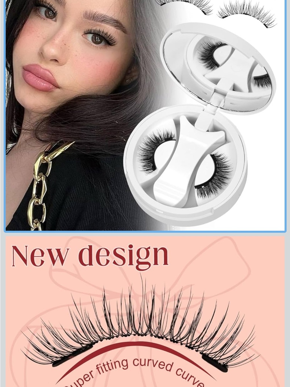 Voluminous Black Magnetic Lashes with Compact Case - Unbranded
